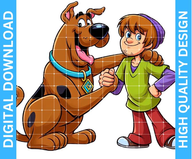 High-Quality Shaggy and Scooby Cartoon PNG Design: Perfect for Creative Projects