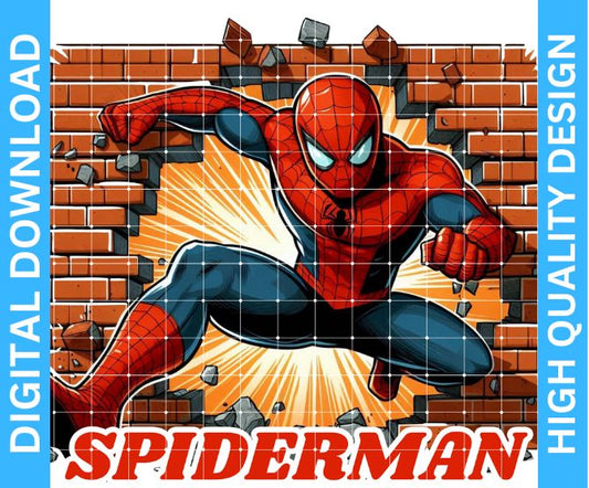 Spiderman Superhero PNG – High Quality Sublimation & DTF/DTG Digital Download | Transparent Background | Digital Kreative Favors