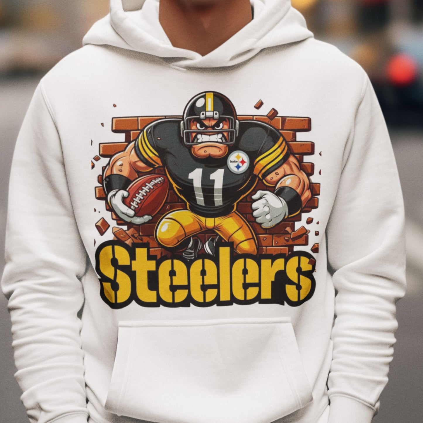 Steelers Football Mascot Sublimation Design