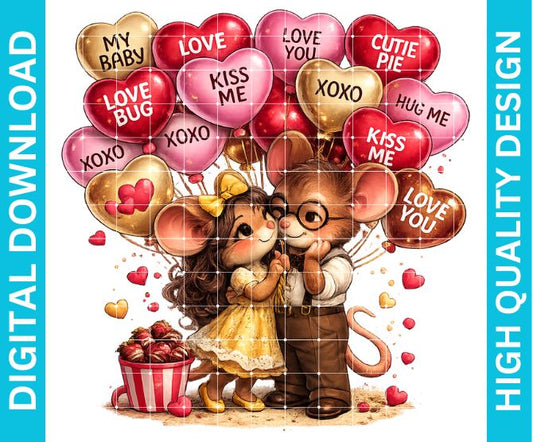 Valentines Couples PNG Graphic, Romantic Love Design for Shirts Sublimation Print