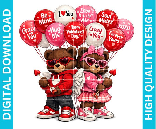 Valentines Couples PNG Graphic, Romantic Love Design for Shirts Sublimation Print