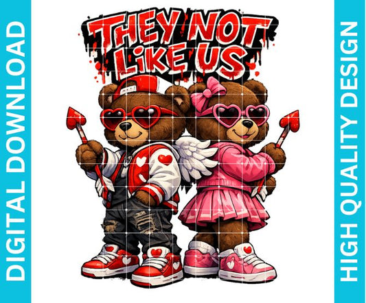 Valentines Couples PNG Graphic, Romantic Cupid Love Design for Shirts Sublimation Print