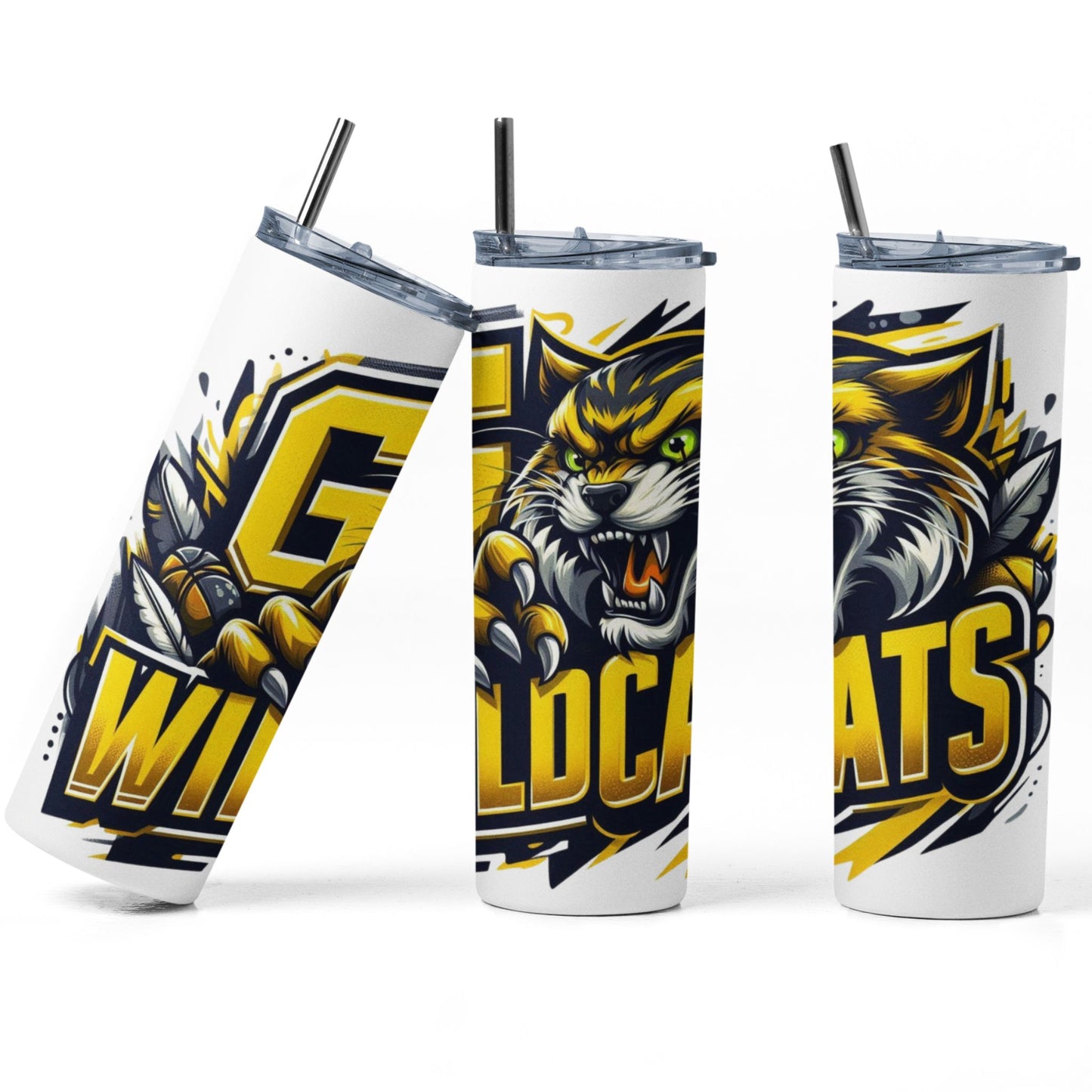 Wildcats Football Mascot Sublimation Design