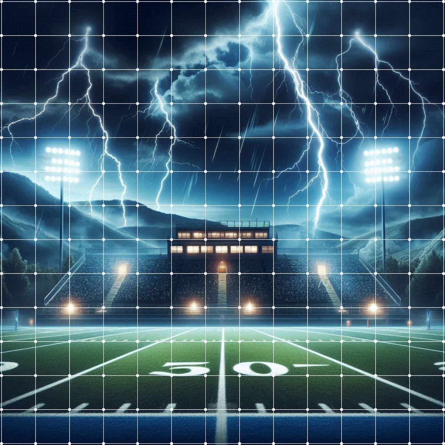 Digital Football Stadium Background and Backdrop